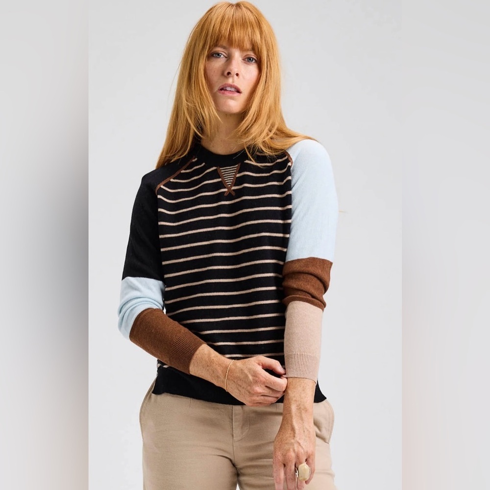 Zaket & Plover Breton Cashmere and Cotton Blend Sweater Size XS